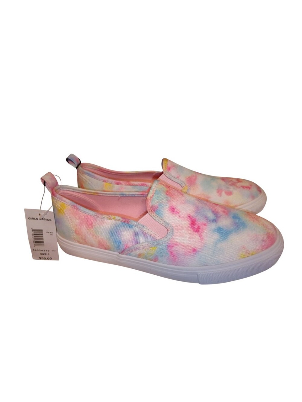 SODA Girls Kids Multicolor Tie-Dye Canvas Slip-On Casual Shoes Size 5 NWT NEW